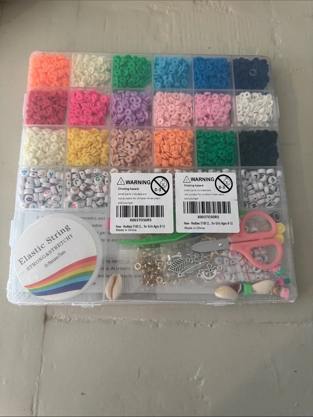 Kids Clay Beads Set - Multicolor for Bracelet Making